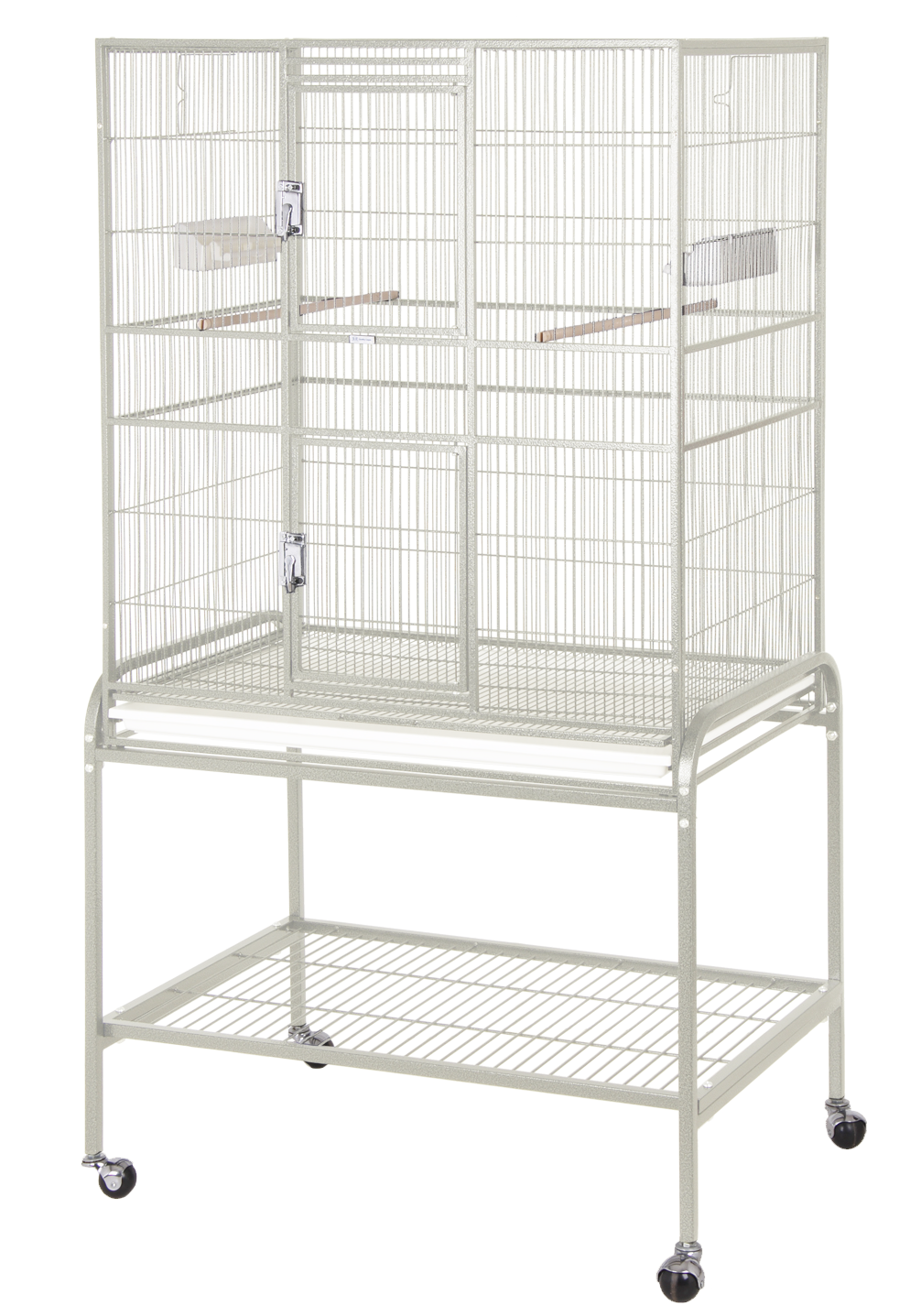 13221 ALT White 32"x21"x63" Flight Cage & Stand