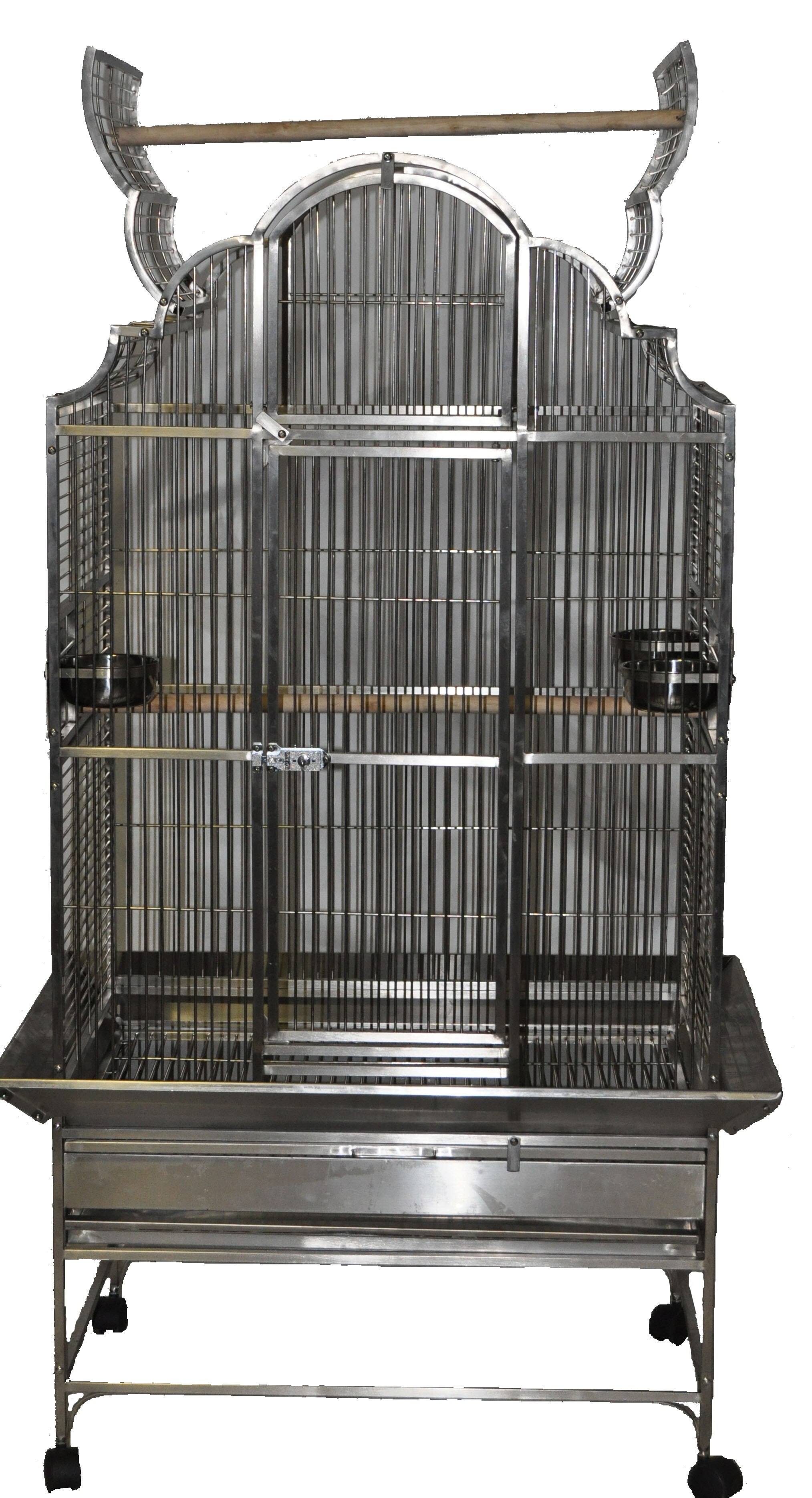 GC63223 Stainless Steel 32"x23"x64" Elegant Top Bird Cage