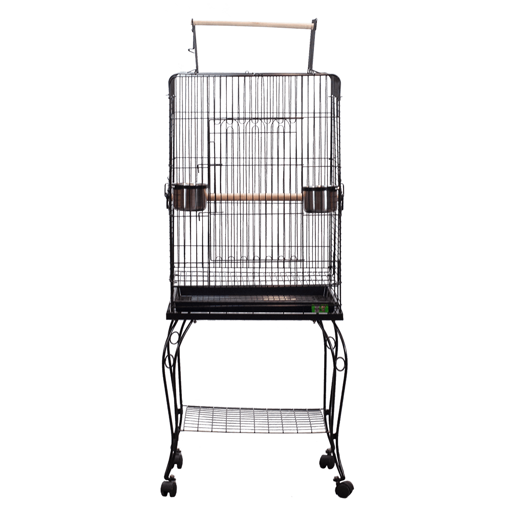 洋楽 CAGE Vintage White Bird Cage with Hoop Swings | Grandview Mercantile