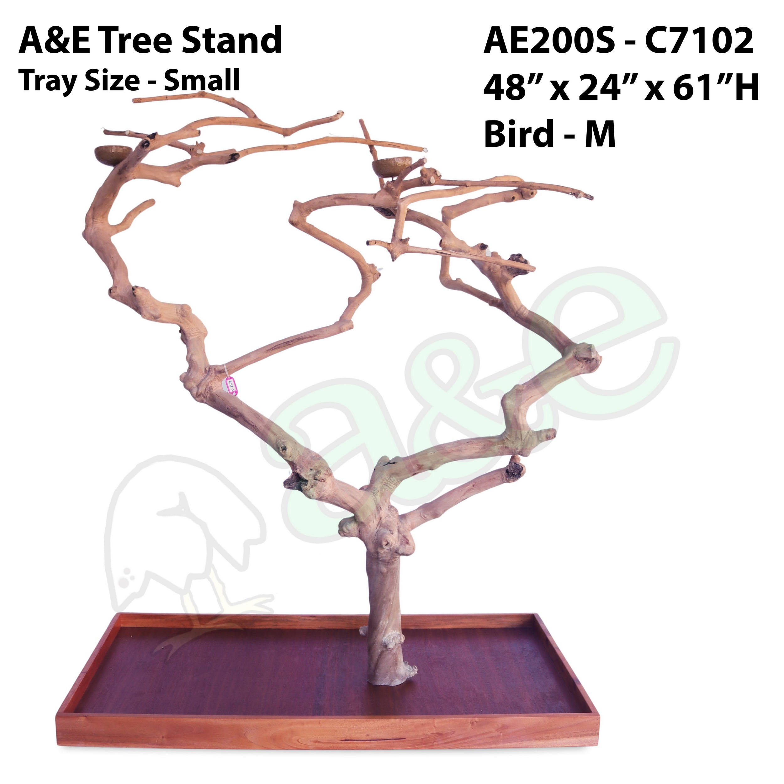 PYT-AE200S-C7161 - 48"x24"x61" Small PYO Java Wood Tree