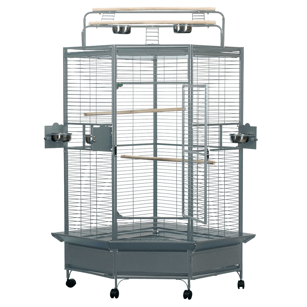CC3232 Platinum - 33''x33''x72'' Large Corner Cage